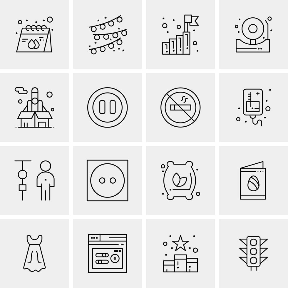 16 Business Universal Icons Vector Creative Icon Illustration to use in web and Mobile Related proje