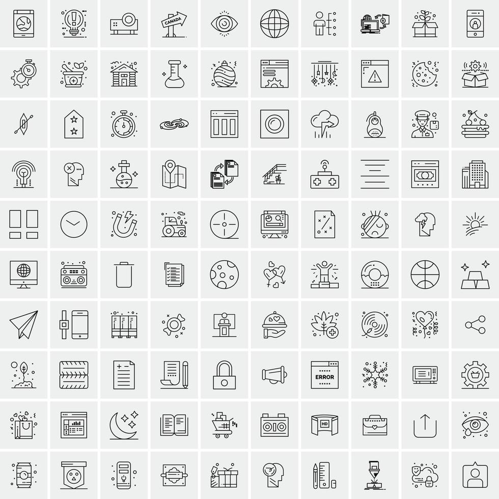 16 iconos de negocios universales vector ilustración de icono creativo para usar en proyectos relacionados con la web y dispositivos móviles