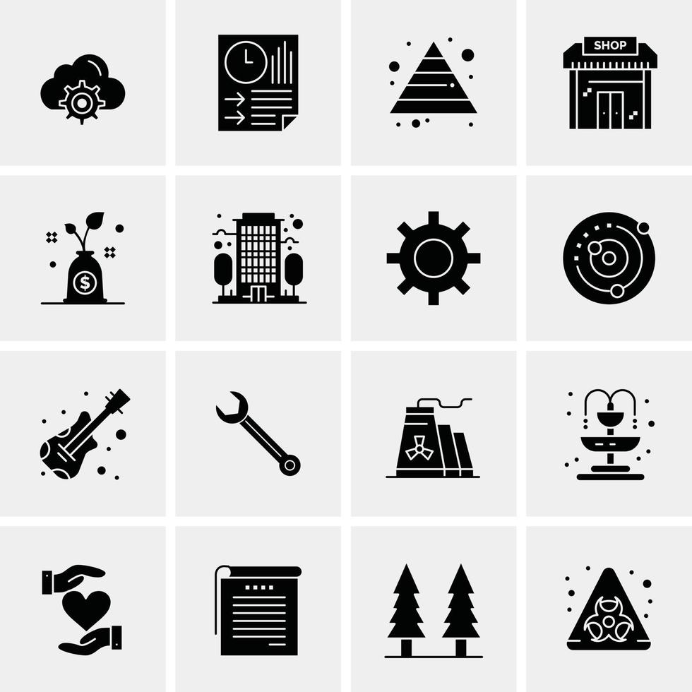 16 Business Universal Icons Vector Creative Icon Illustration to use in web and Mobile Related proj