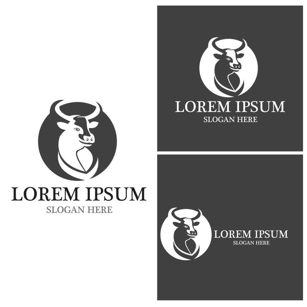 Cow Logo Template vector icon