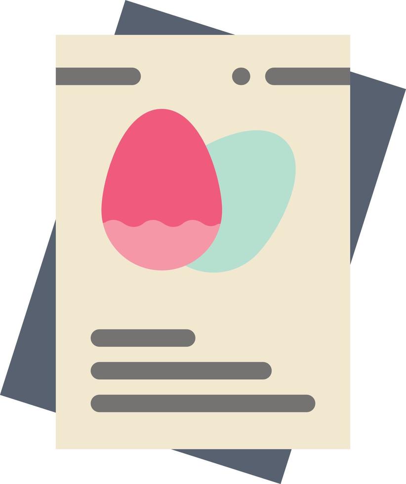 pasaporte huevo huevos pascua color plano icono vector icono banner plantilla