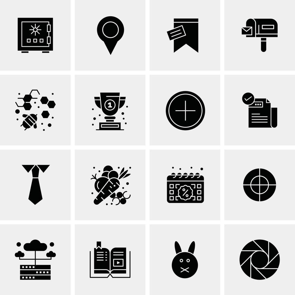 16 Universal Business Icons Vector Creative Icon Illustration to use in web and Mobile Related proje