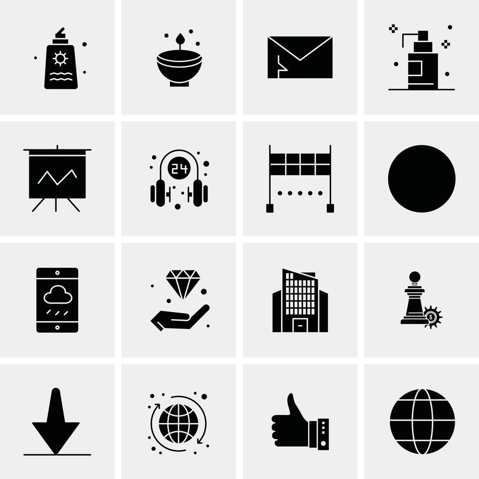 16 Universal Business Icons Vector Creative Icon Illustration to use in web and Mobile Related proje