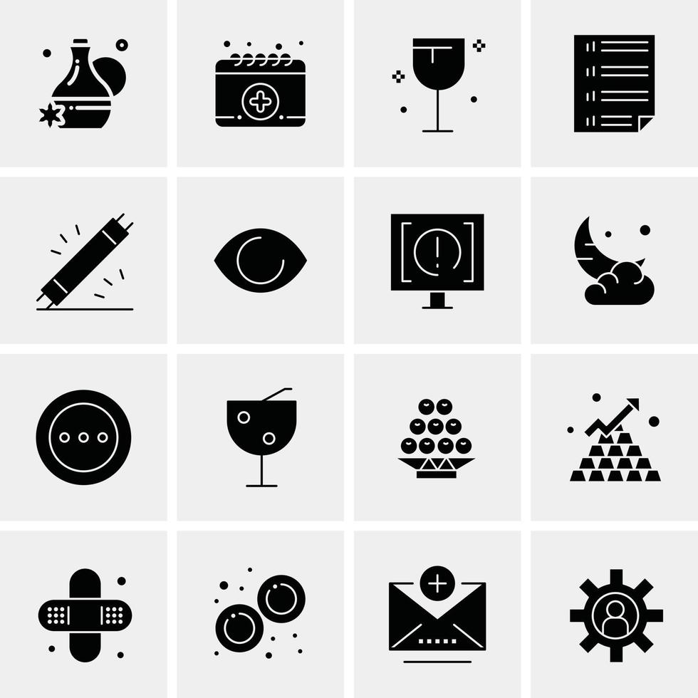 16 Universal Business Icons Vector Creative Icon Illustration to use in web and Mobile Related proje