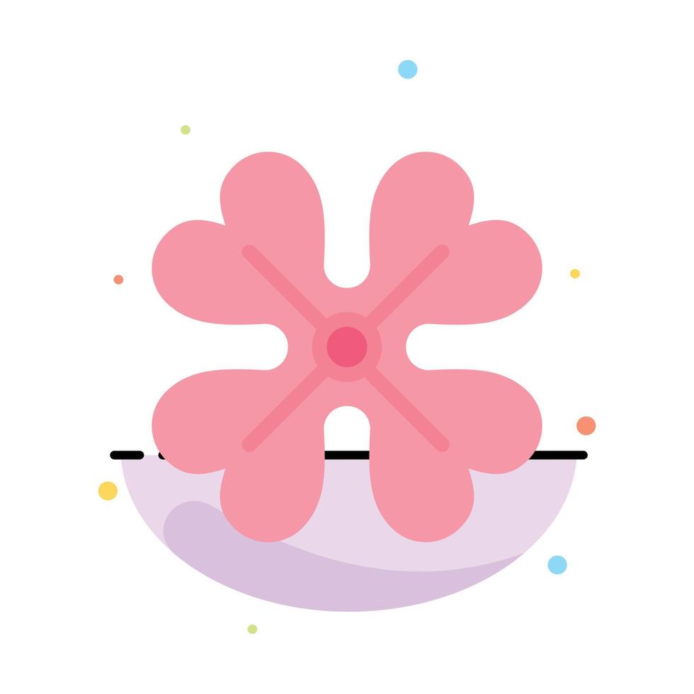 Anemone Anemone Flower Flower Spring Flower Abstract Flat Color Icon Template vector