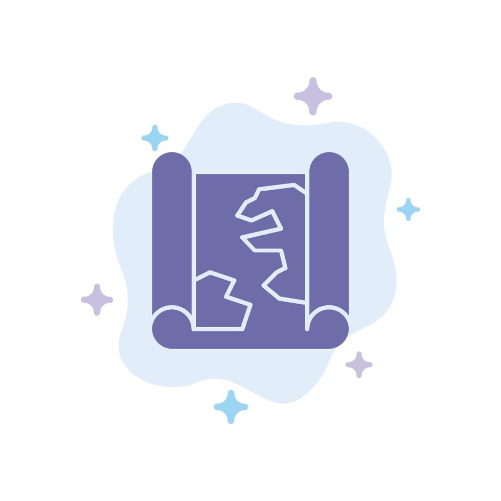 Location Map Pin Point Blue Icon on Abstract Cloud Background vector