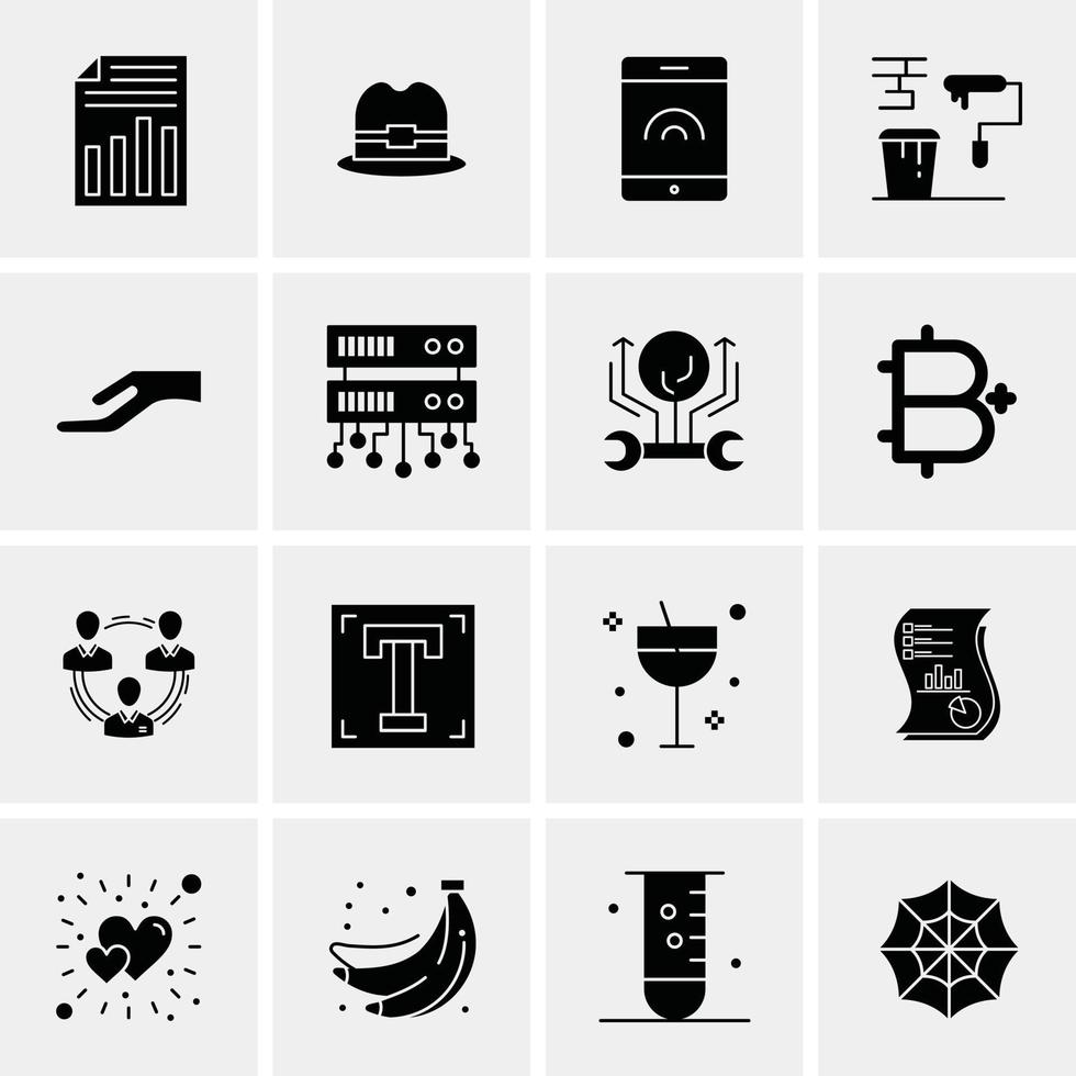 16 Business Universal Icons Vector Creative Icon Illustration to use in web and Mobile Related proje