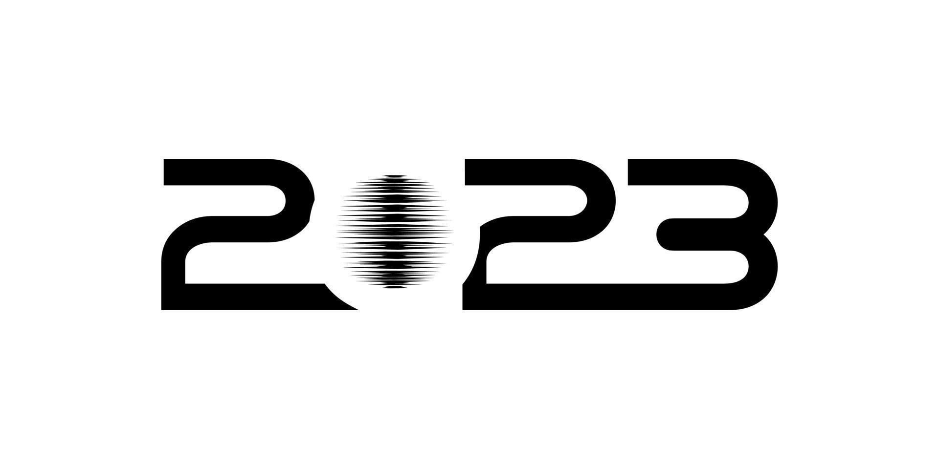 feliz año nuevo 2023 ilustración de diseño para diseño de calendario, sitio web, noticias, contenido, infografía o elemento de diseño gráfico. ilustración vectorial vector