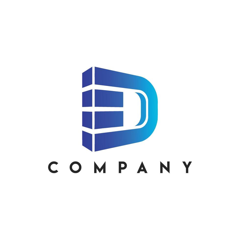Dominion Logo, D letter, developers company logo 13295455 Vector Art at