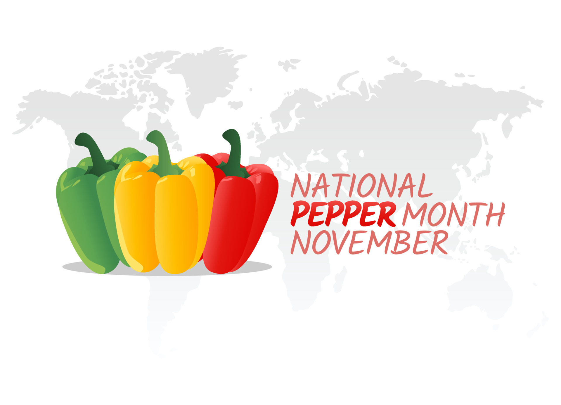 vector graphic of national pepper month good for national pepper month
