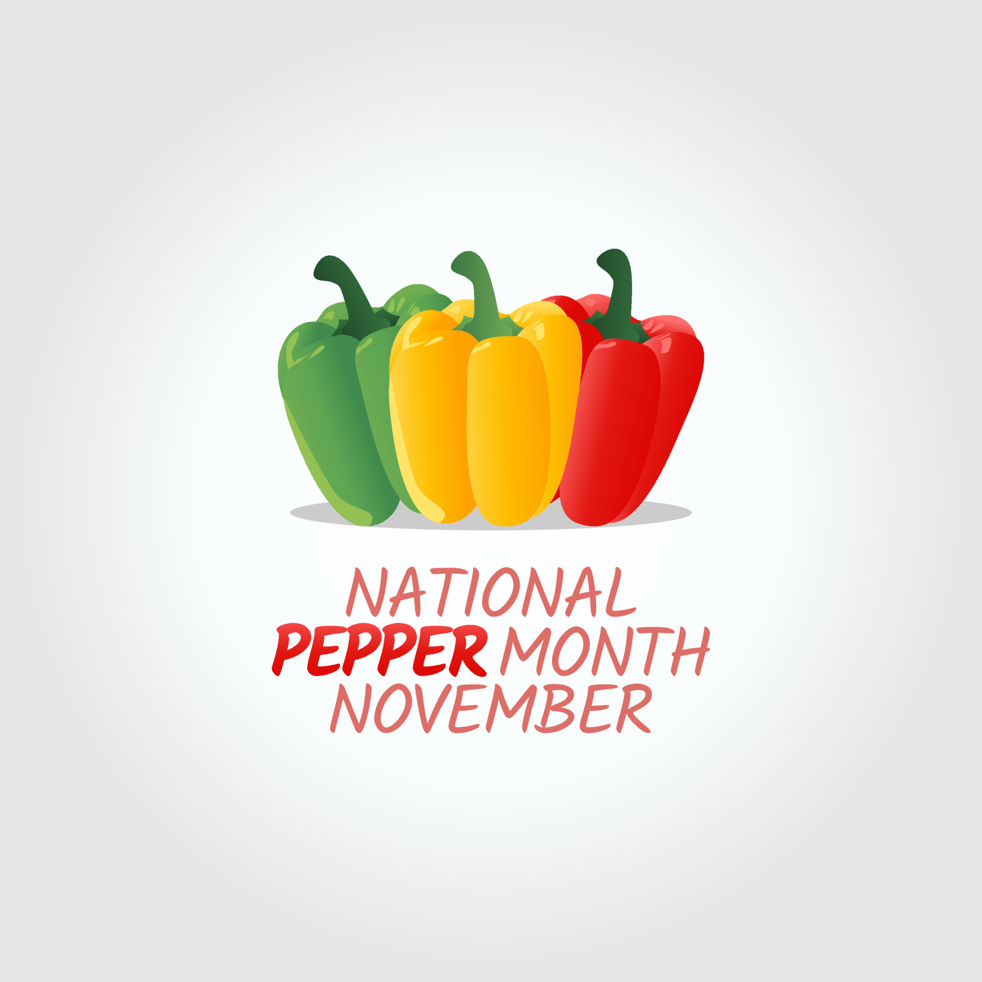 vector graphic of national pepper month good for national pepper month
