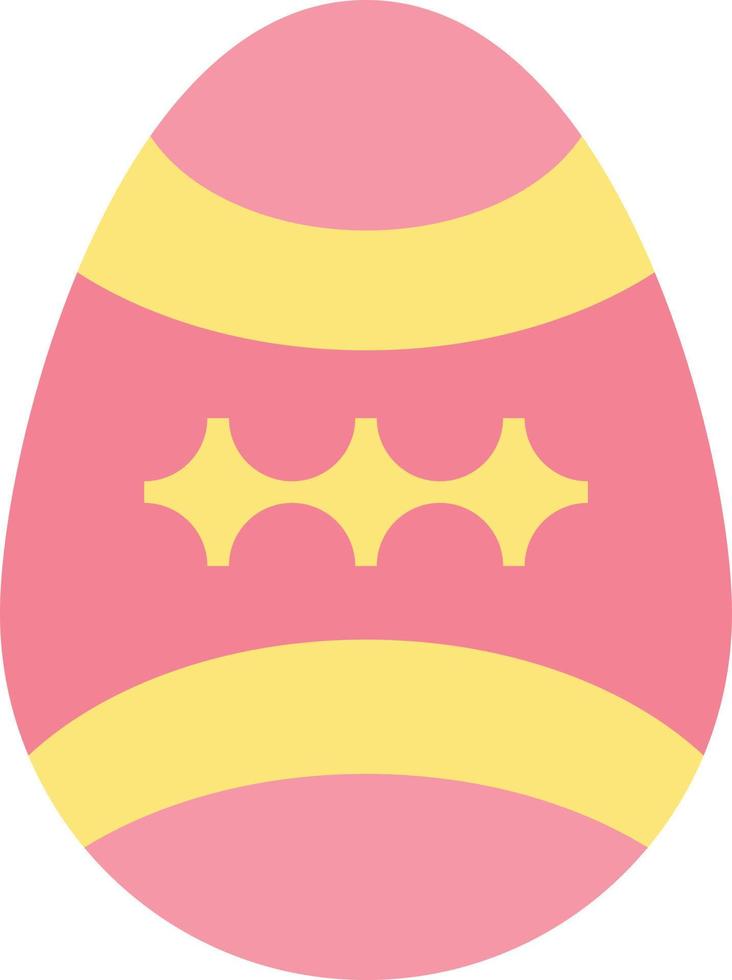 Bird Decoration Easter Egg  Flat Color Icon Vector icon banner Template