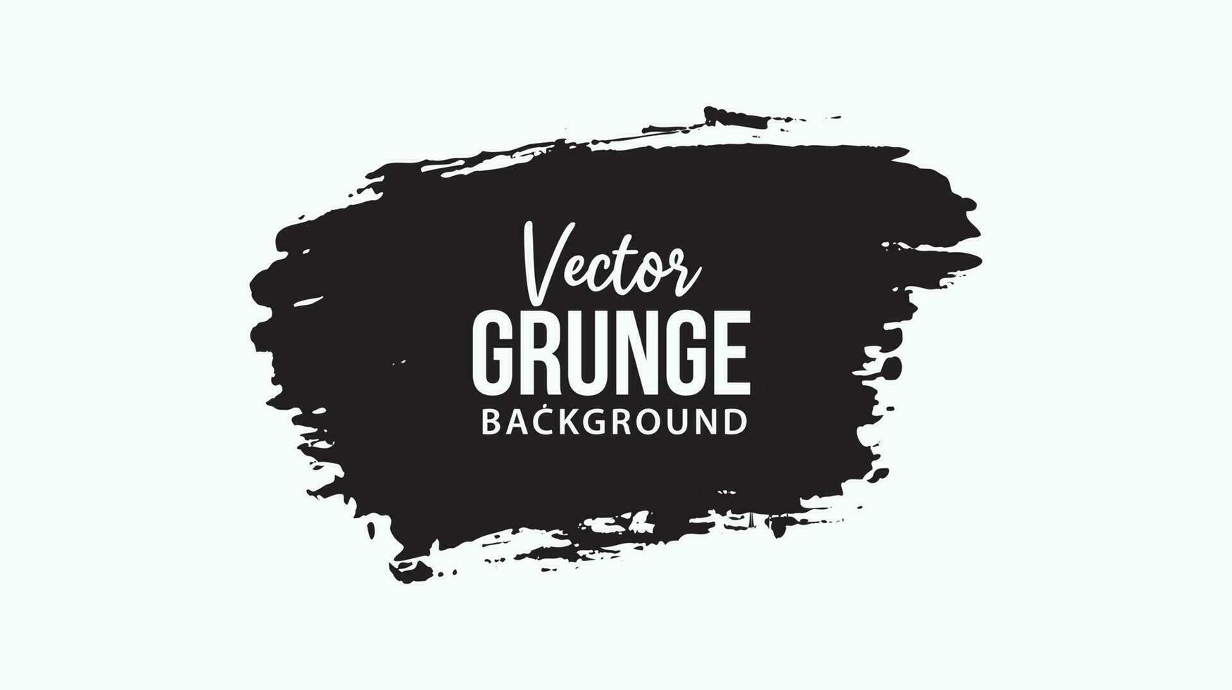 Isolated grunge ink brush stroke vector