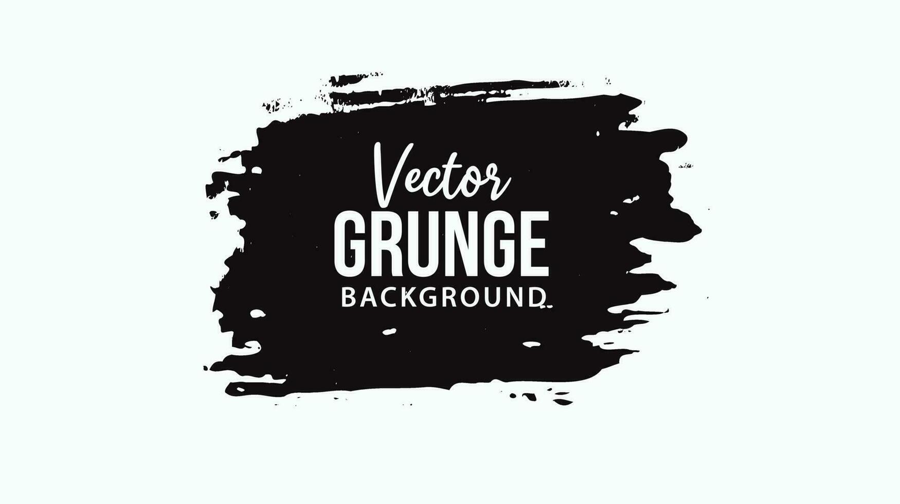 Abstract hand painted ink brush stroke vector