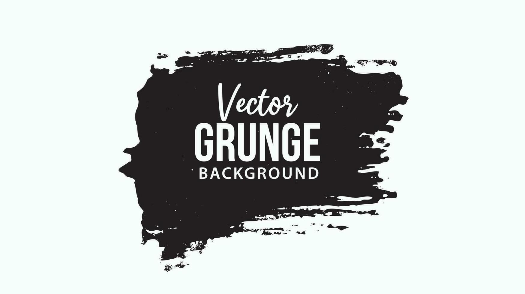 Abstract hand painted ink brush stroke vector