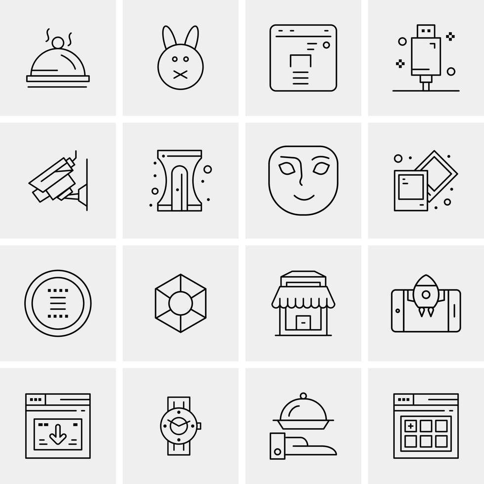 Data File Share Science Bold and thin black line icon set vector