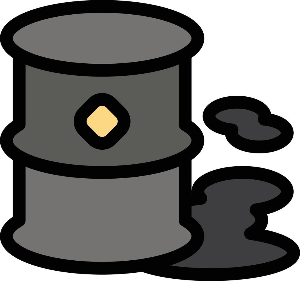 Barrels Environment Garbage Pollution  Flat Color Icon Vector icon banner Template