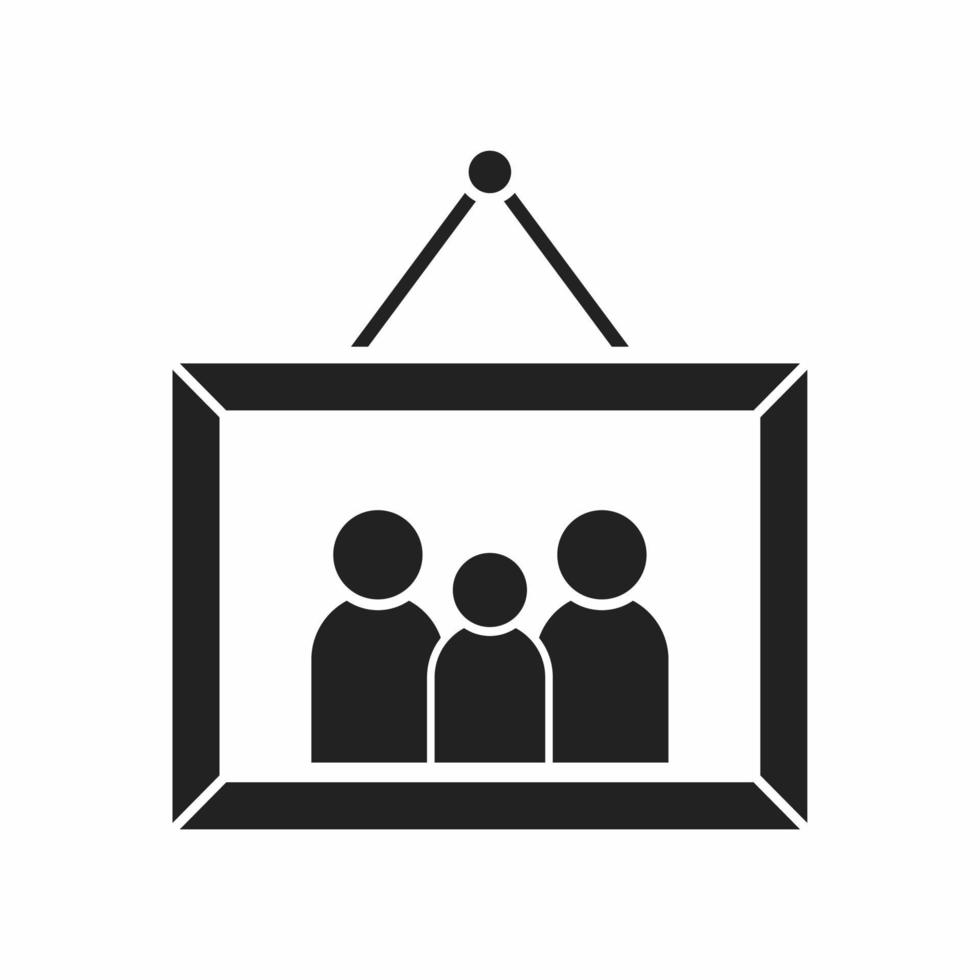 photo frame flat style icon vector