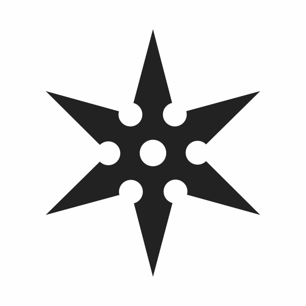 shuriken flat icon vector