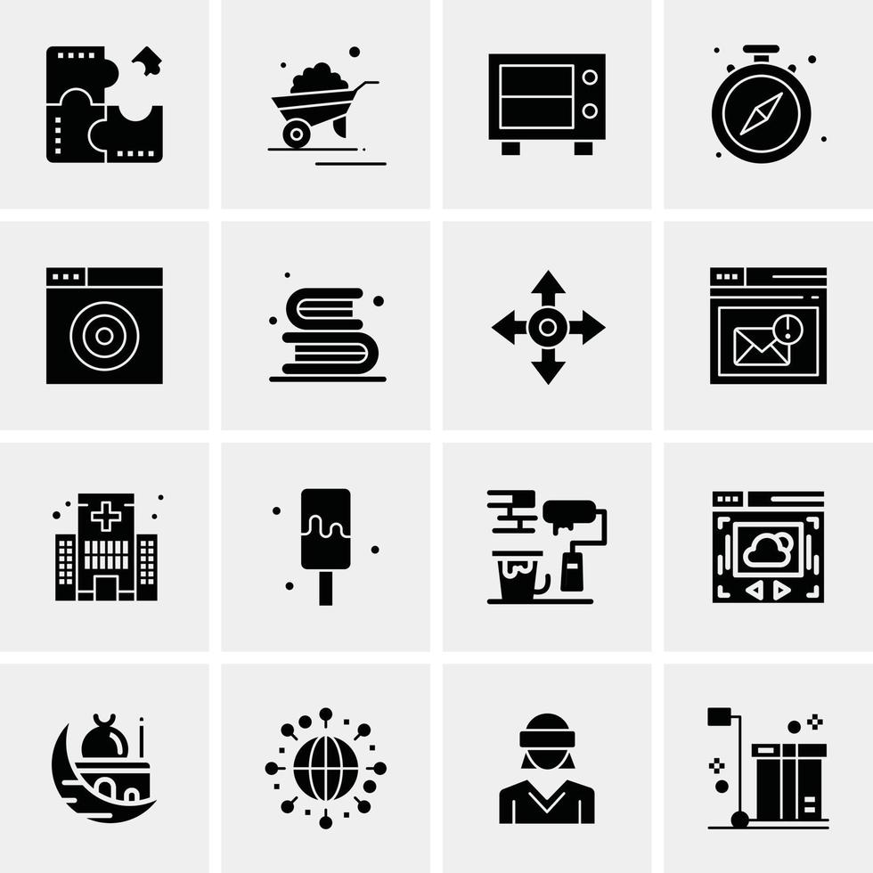 16 Universal Business Icons Vector Creative Icon Illustration to use in web and Mobile Related proje