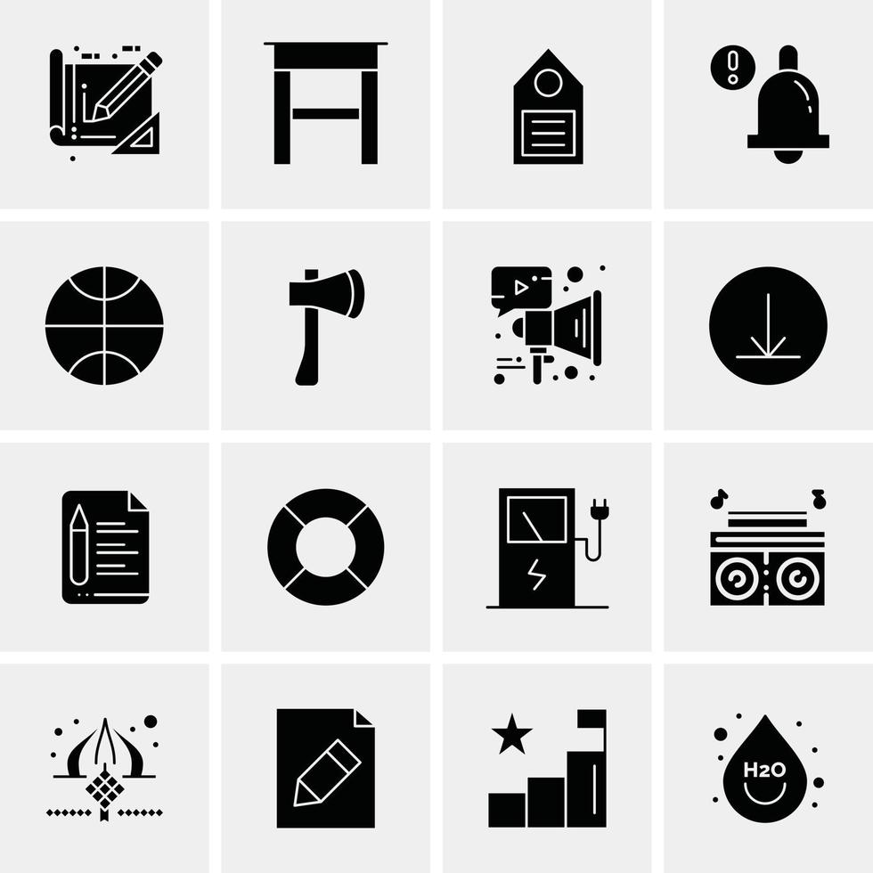 16 Universal Business Icons Vector Creative Icon Illustration to use in web and Mobile Related proje