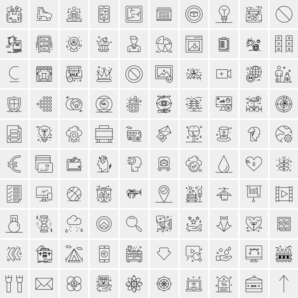 16 iconos de negocios universales vector ilustración de icono creativo para usar en proyectos relacionados con la web y dispositivos móviles