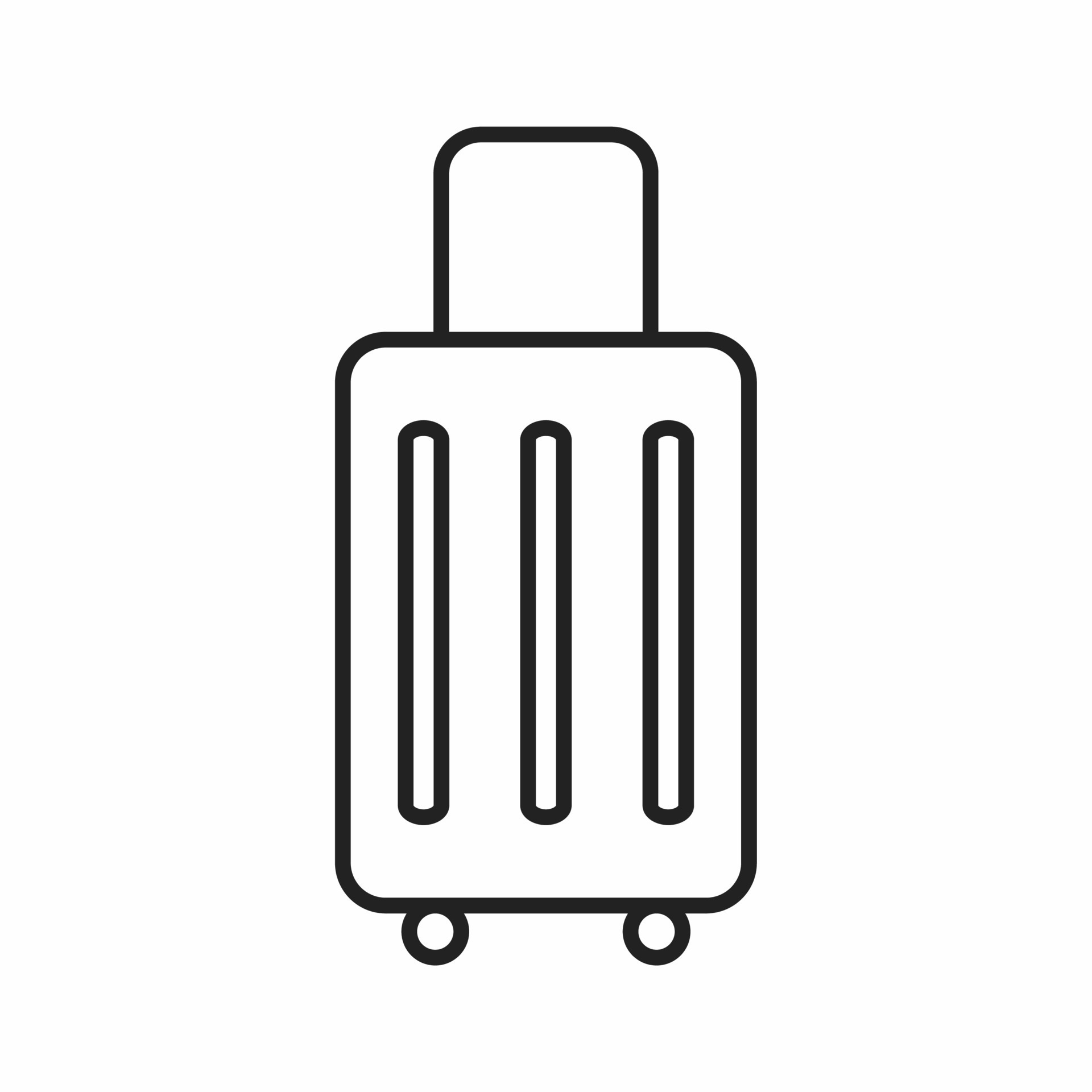 travel bag outline style icon 13296658 Vector Art at Vecteezy