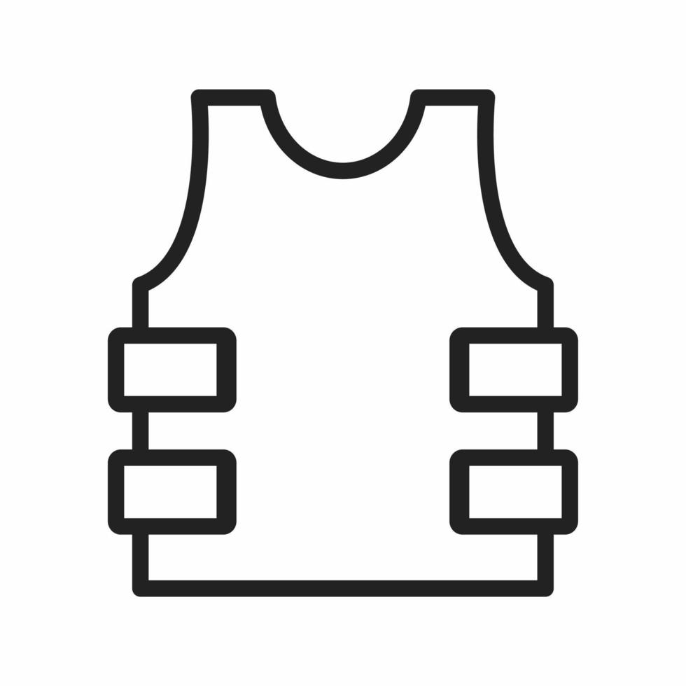 Bulletproof Vest outline icon vector
