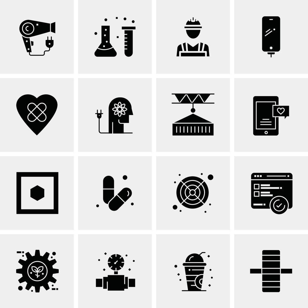 16 Universal Business Icons Vector Creative Icon Illustration to use in web and Mobile Related proje