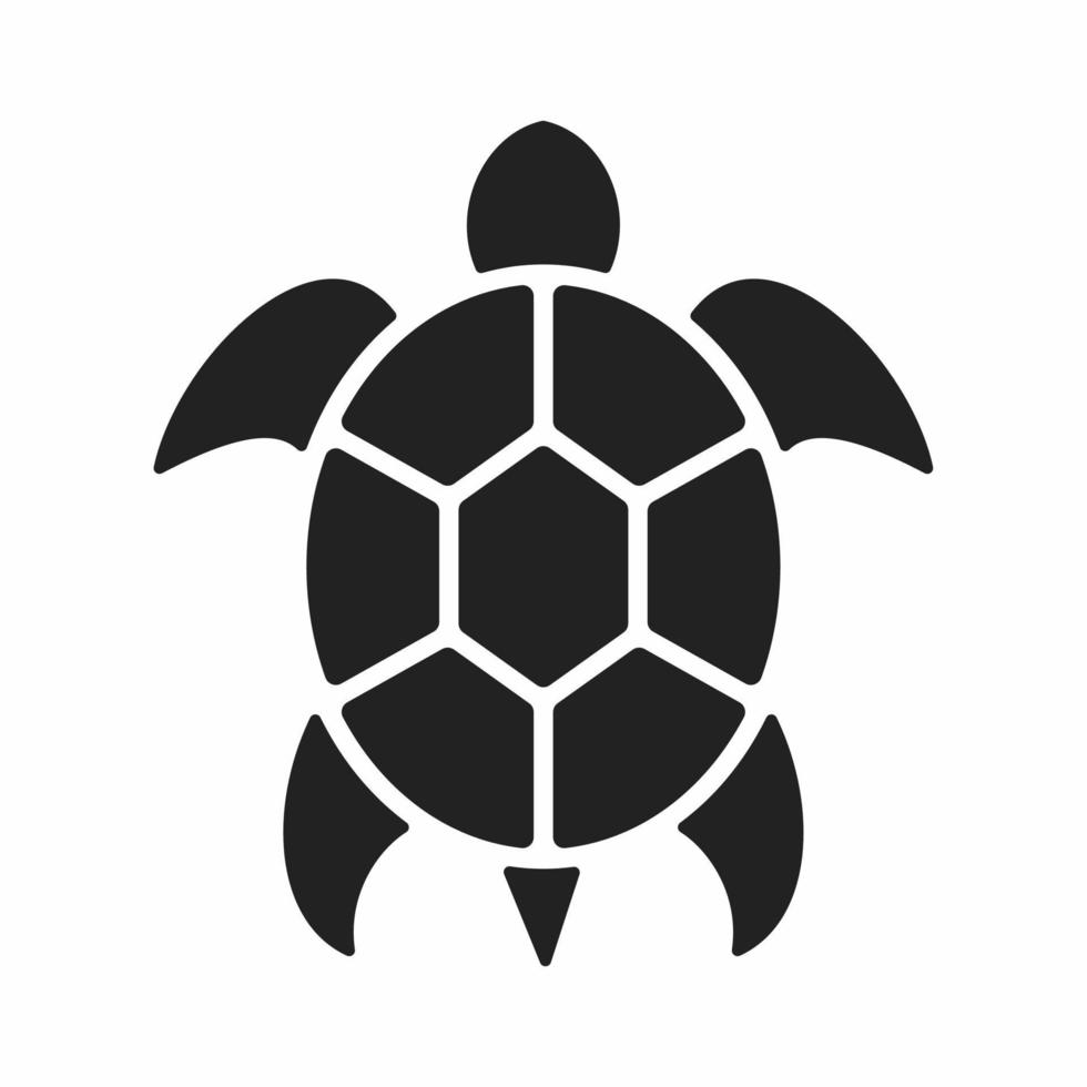 turtle flat style icon vector