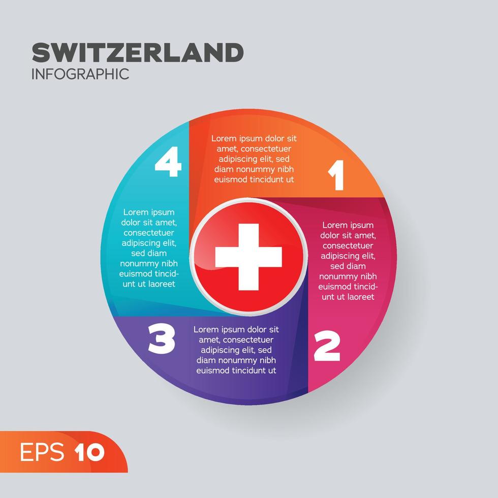 Switzerland Infographic Element vector