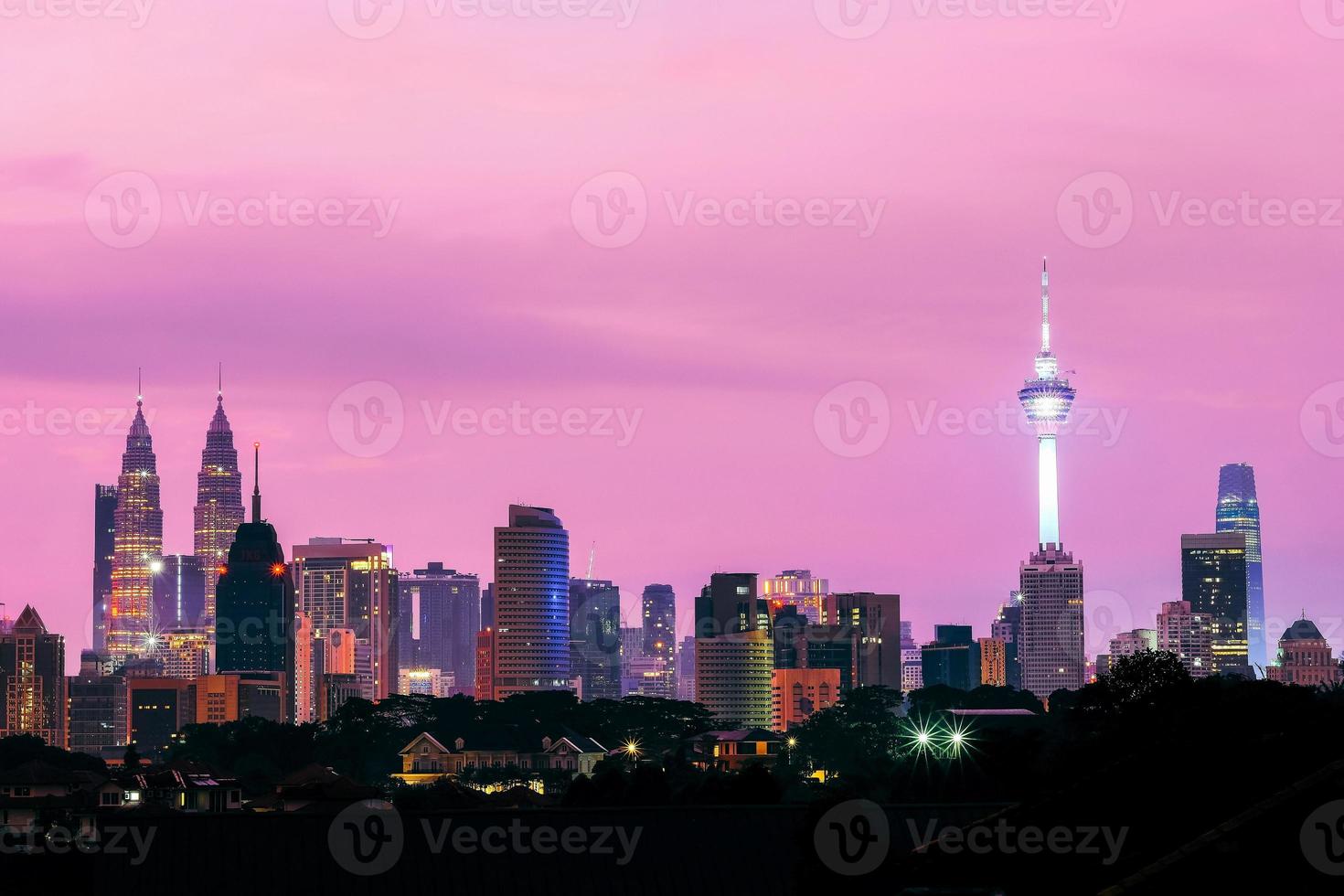 Kuala Lumpur skyline in the morning photo