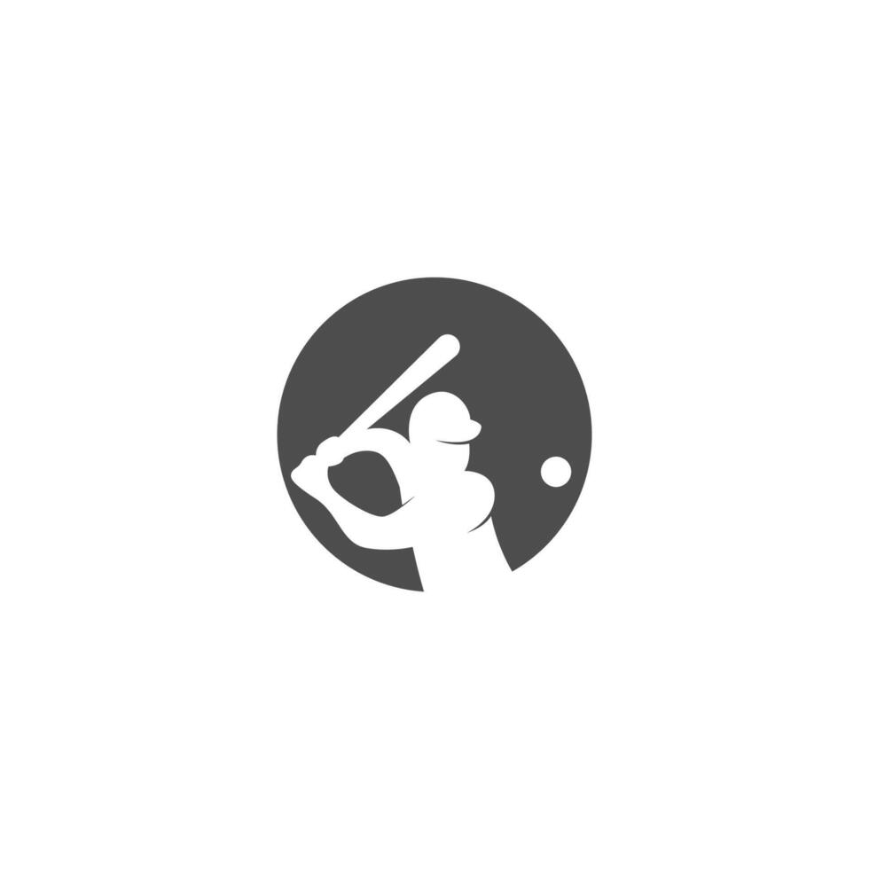 Baseball icon logo design illustration vector