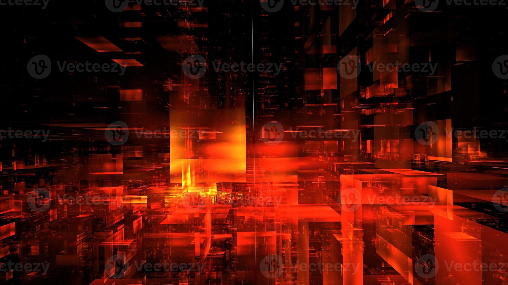 Digital space abstract glowing background. Digital technologies, data transmission, cloud computing. Metaverse in the digital world. 3d render photo