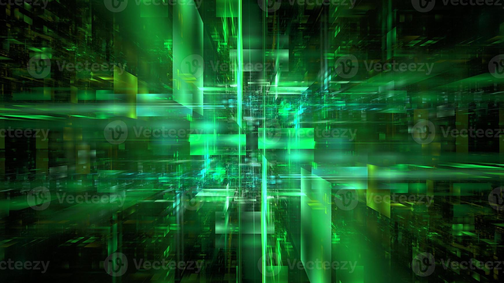 Digital space abstract glowing background. Digital technologies, data transmission, cloud computing. Metaverse in the digital world. 3d render photo