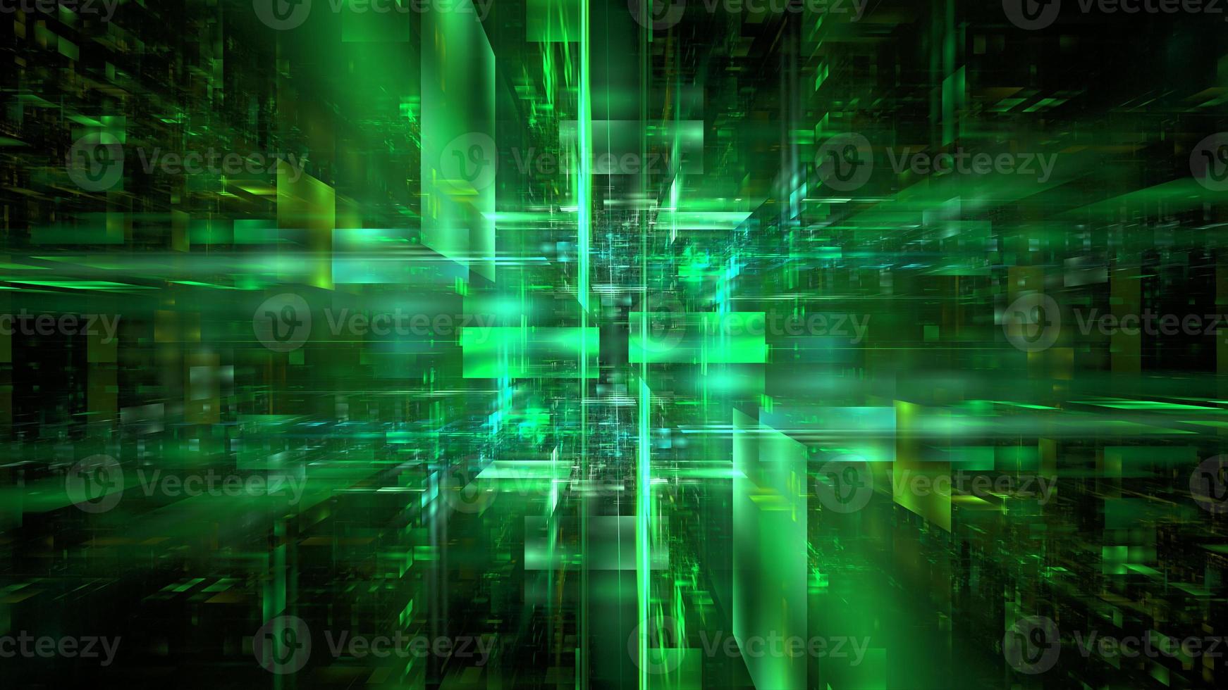 Digital space abstract glowing background. Digital technologies, data transmission, cloud computing. Metaverse in the digital world. 3d render photo