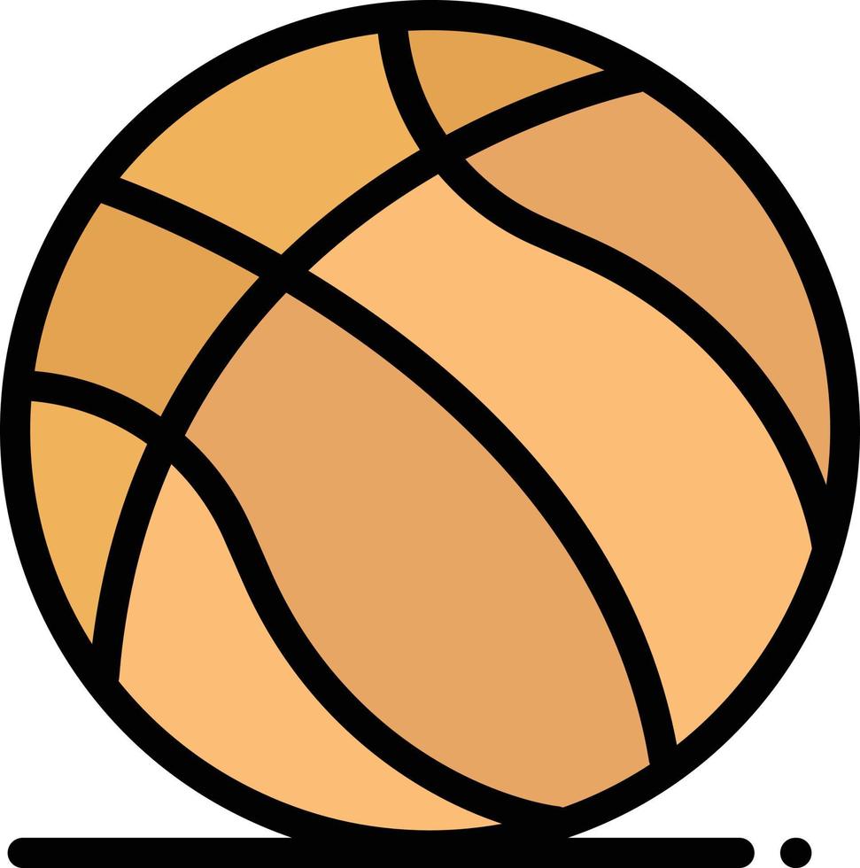 Football Ball American Usa Business Logo Template Flat Color vector