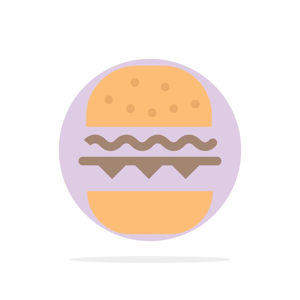 Burger Food Eat Canada Abstract Circle Background Flat color Icon vector