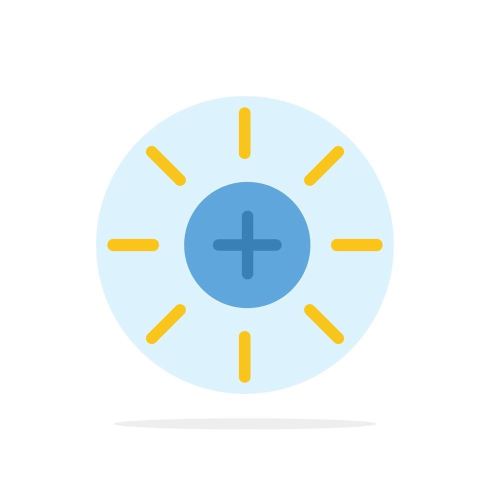 Brightness Interface Ui User Abstract Circle Background Flat color Icon vector