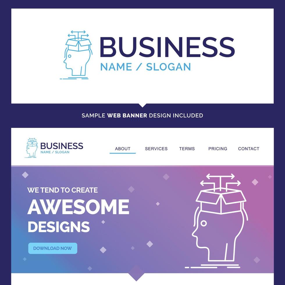 Beautiful Business Concept Brand Name Data vector