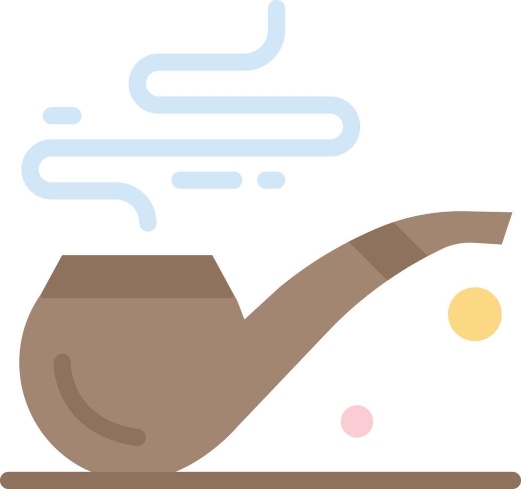 pipa humo st patrick tubo color plano icono vector icono banner plantilla