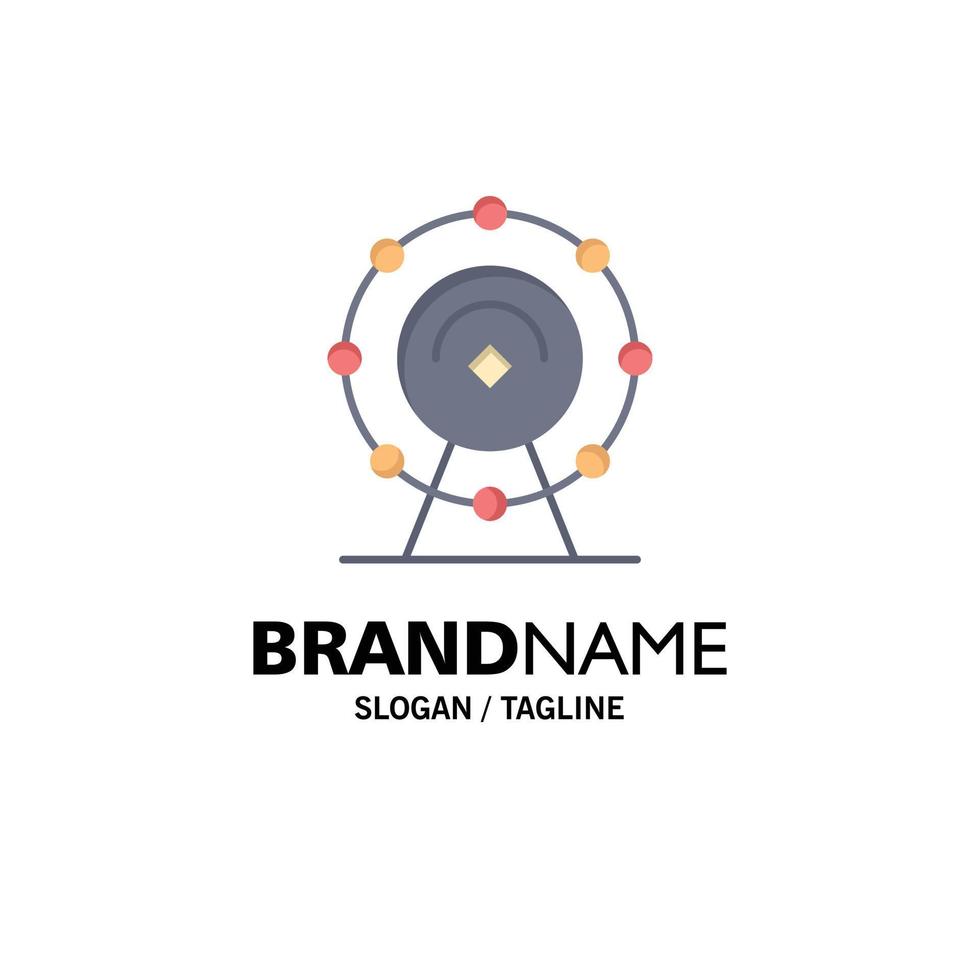 Browser Wifi Service Hotel Business Logo Template Flat Color vector