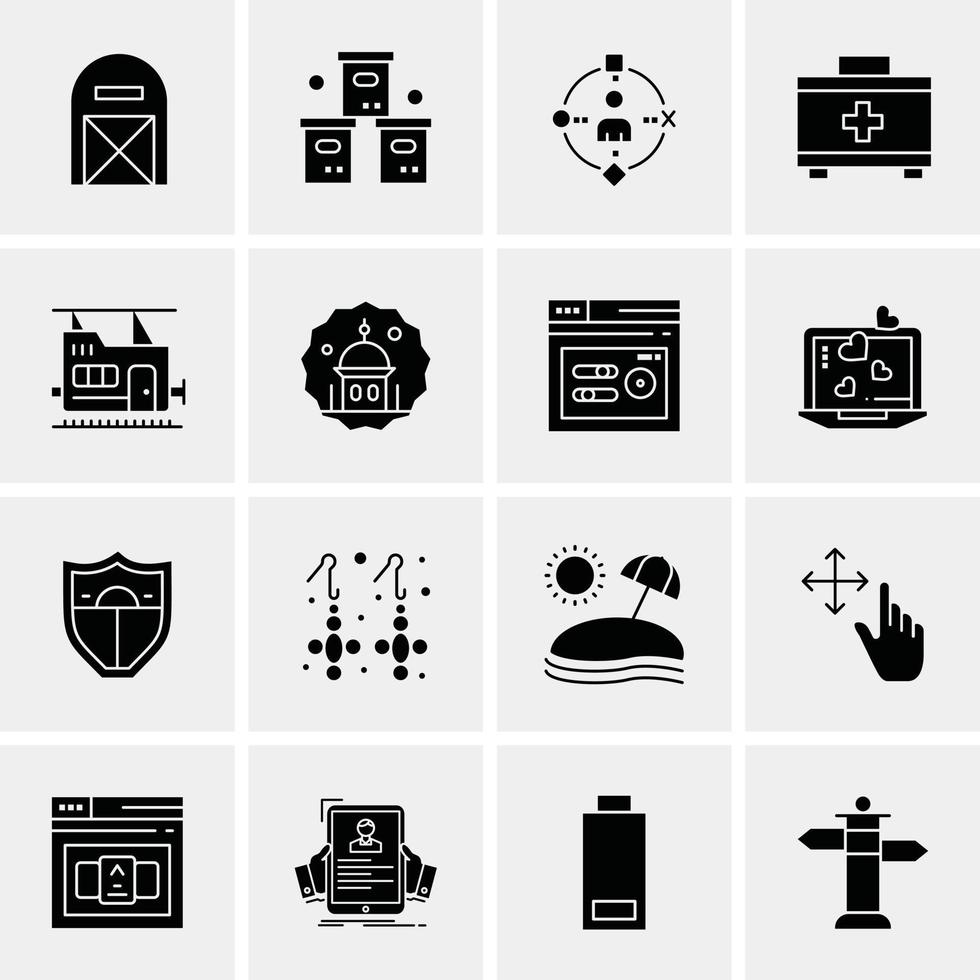 16 Business Universal Icons Vector Creative Icon Illustration to use in web and Mobile Related proje