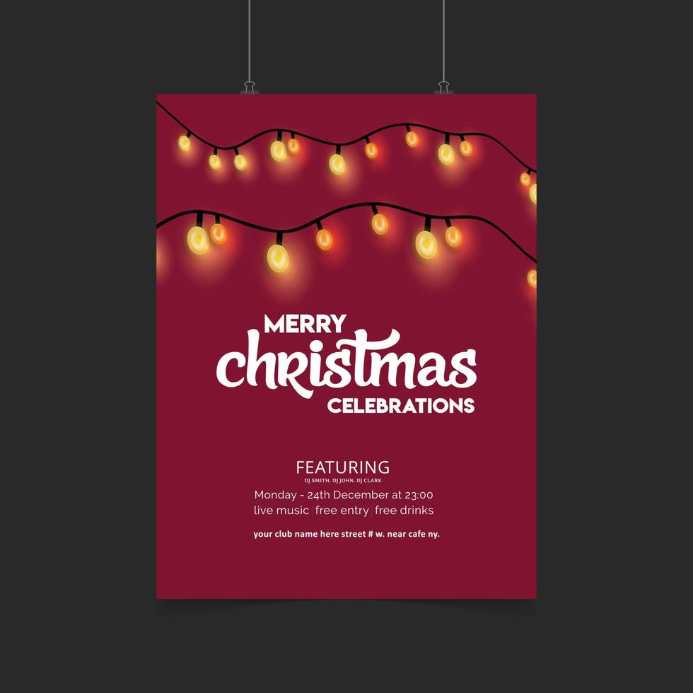 Merry Christmas Background. Abstract vector Template