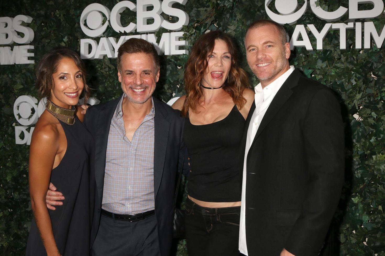LOS ANGELES, OCT 10 - Christel Khalil, Christian LeBlanc, Stacy Haiduk, Sean Carrigan at the CBS Daytime 1 for 30 Years Exhibit Reception at the Paley Center For Media on October 10, 2016 in Beverly Hills, CA photo