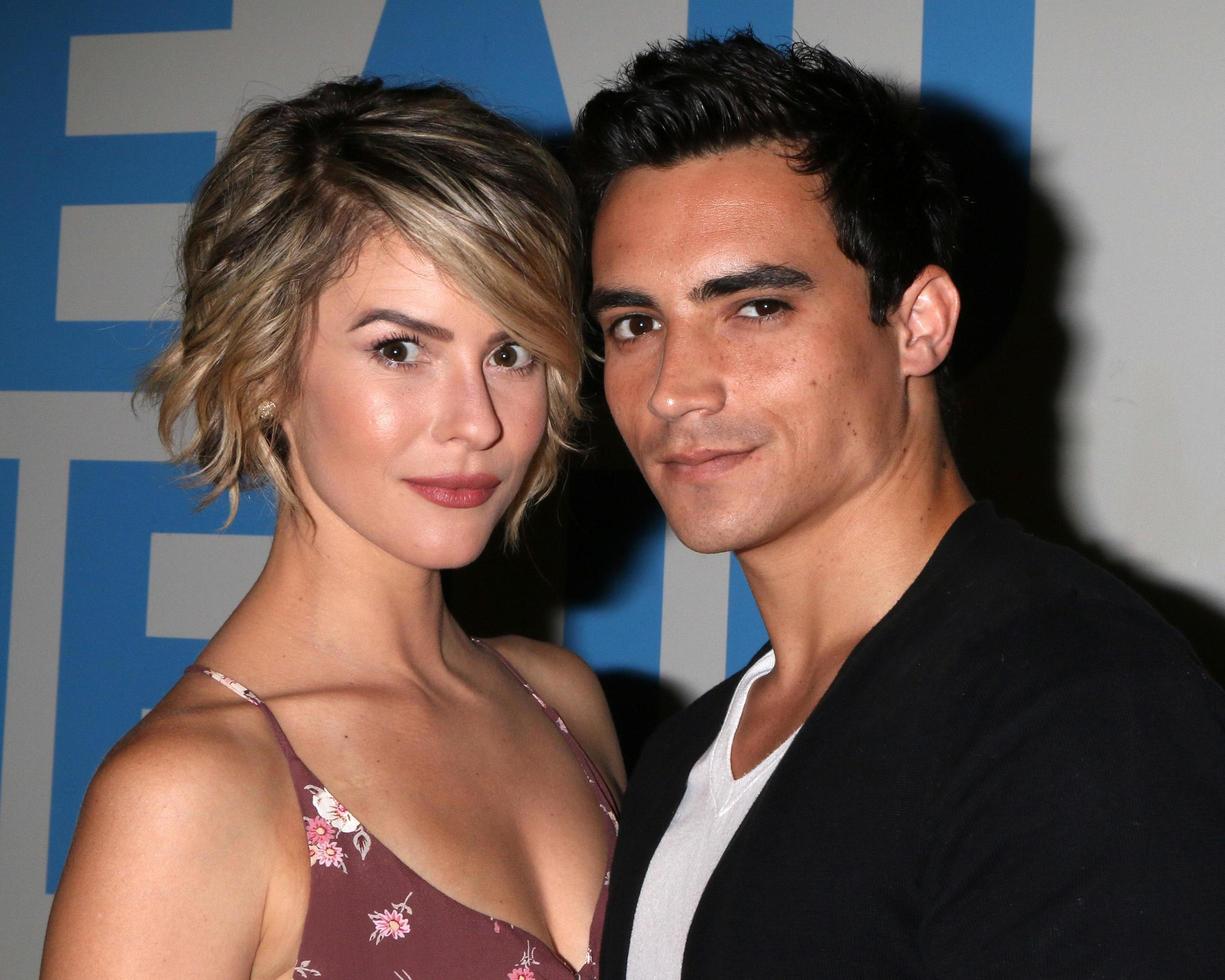 LOS ANGELES, APR 25 - Linsey Godfrey, Marco James Marquez at the Bold and Beautiful Emmy Nominees Celebration at the CBS Television City on April 25, 2016 in Los Angeles, CA photo