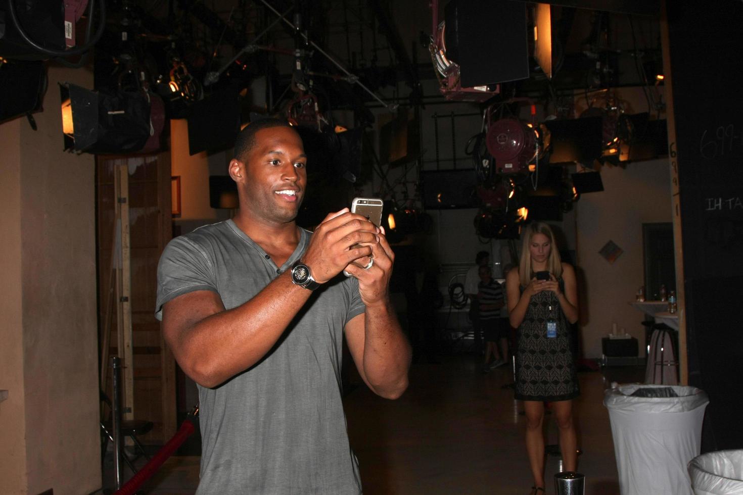 LOS ANGELES, AUG 14 - Lawrence Saint-Victor at the Bold and Beautiful Fan Event Friday at the CBS Television City on August 14, 2015 in Los Angeles, CA photo