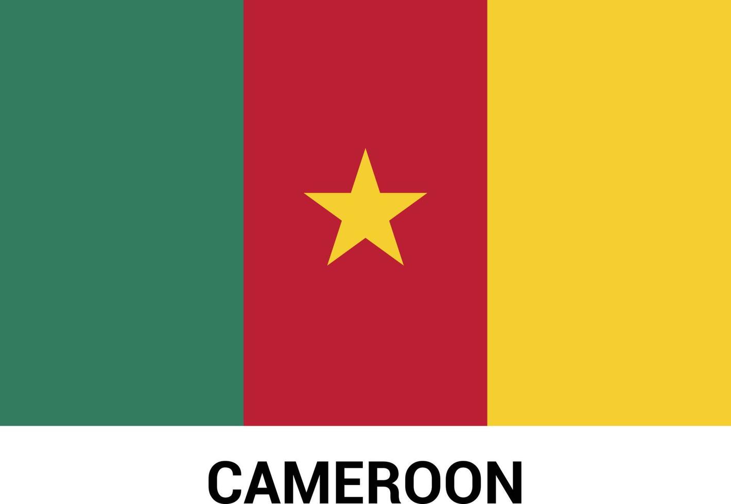 Cameroon flag design vector