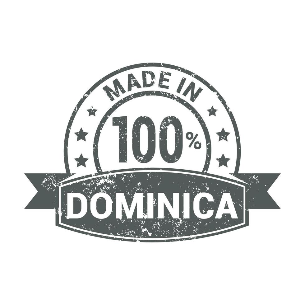 Dominica stamp design vector