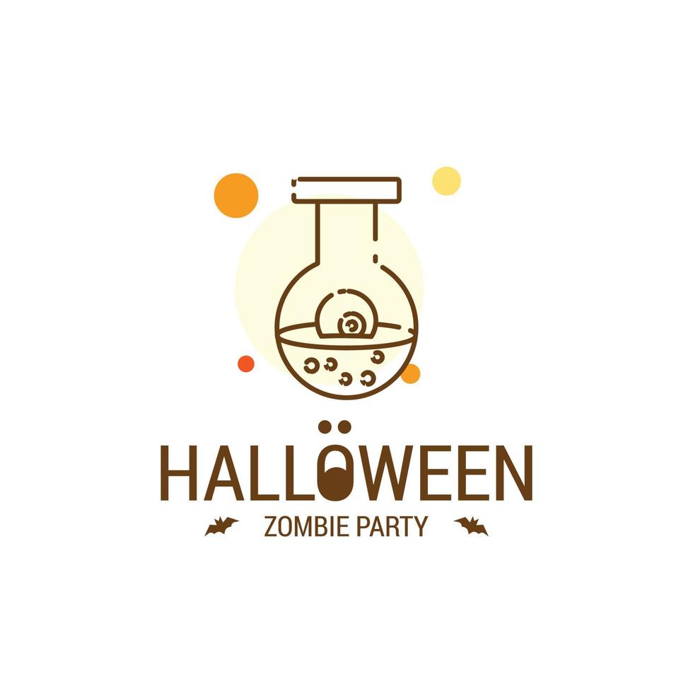 feliz diseño de halloween con tipografía y fondo blanco vector